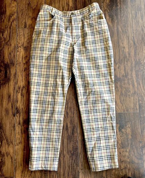 burberry woolen trousers men|burberry nova check trousers men's.